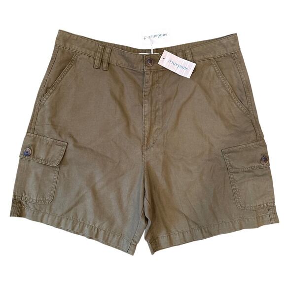 Sundance Safari Dream Tencel Short Women's Sz 16 Olive Cargo - Picture 4 of 13